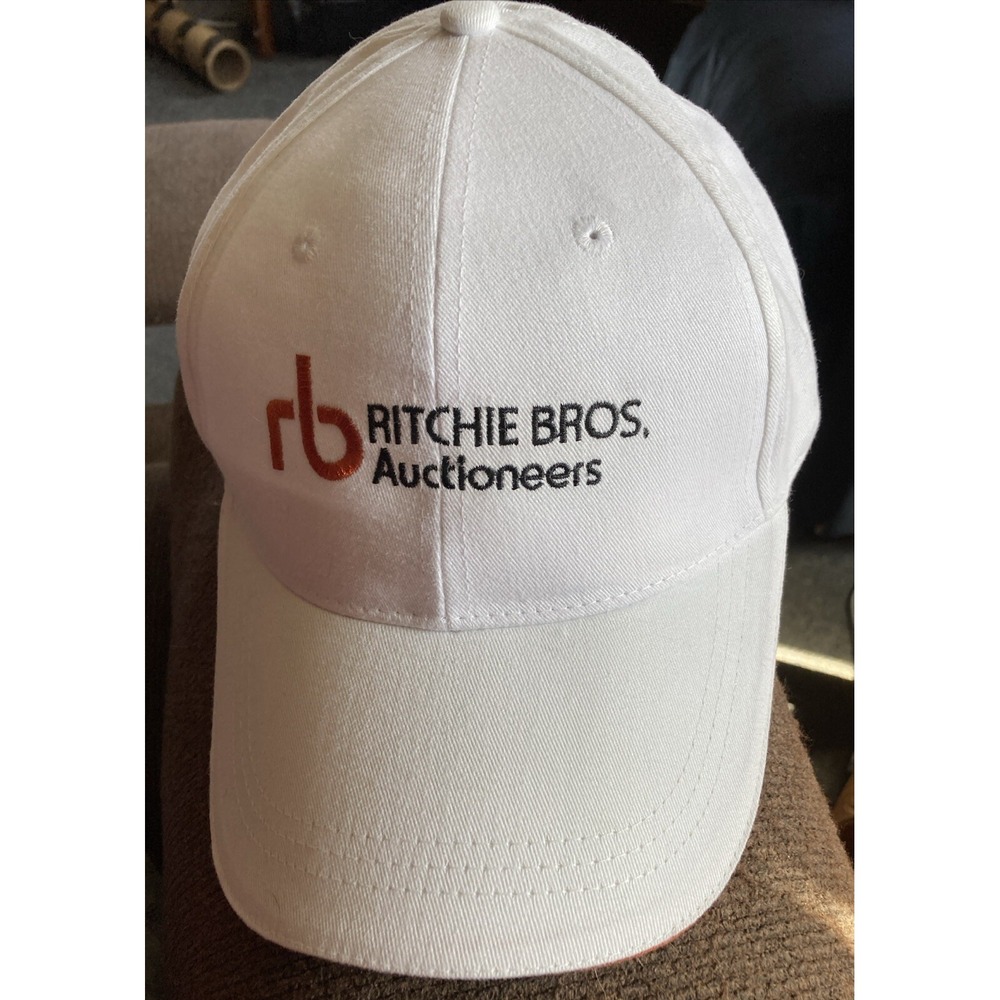 VTG 2005 Richie Bros. Auctioneers Advertising Strapback Trucker Hat Mens Clean